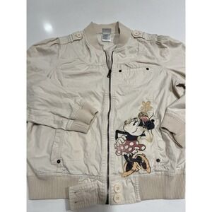 Disney Store Minnie Mouse Women's Beige Jacket Ladies XL Adult Disney Franchise